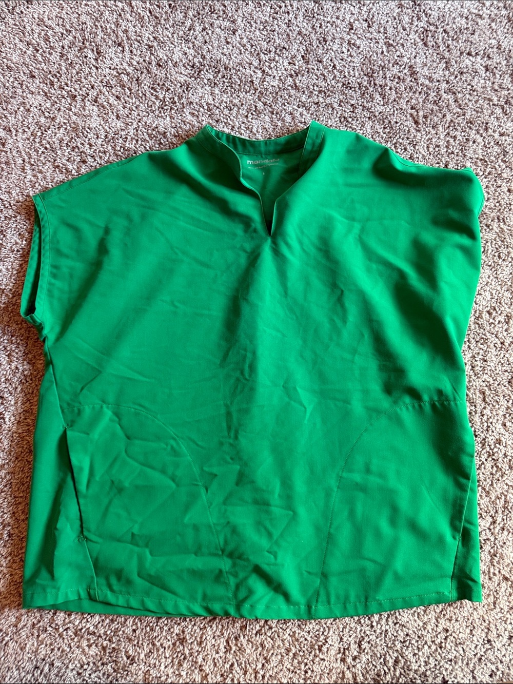 Green Split-Neck Women’s Top